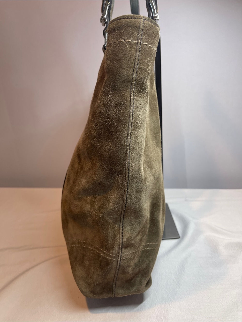 Coach G05J-8B32 Vintage Suede Brown Leatherware 1941 Y2K Shoulder Bag - Picture 6 of 10